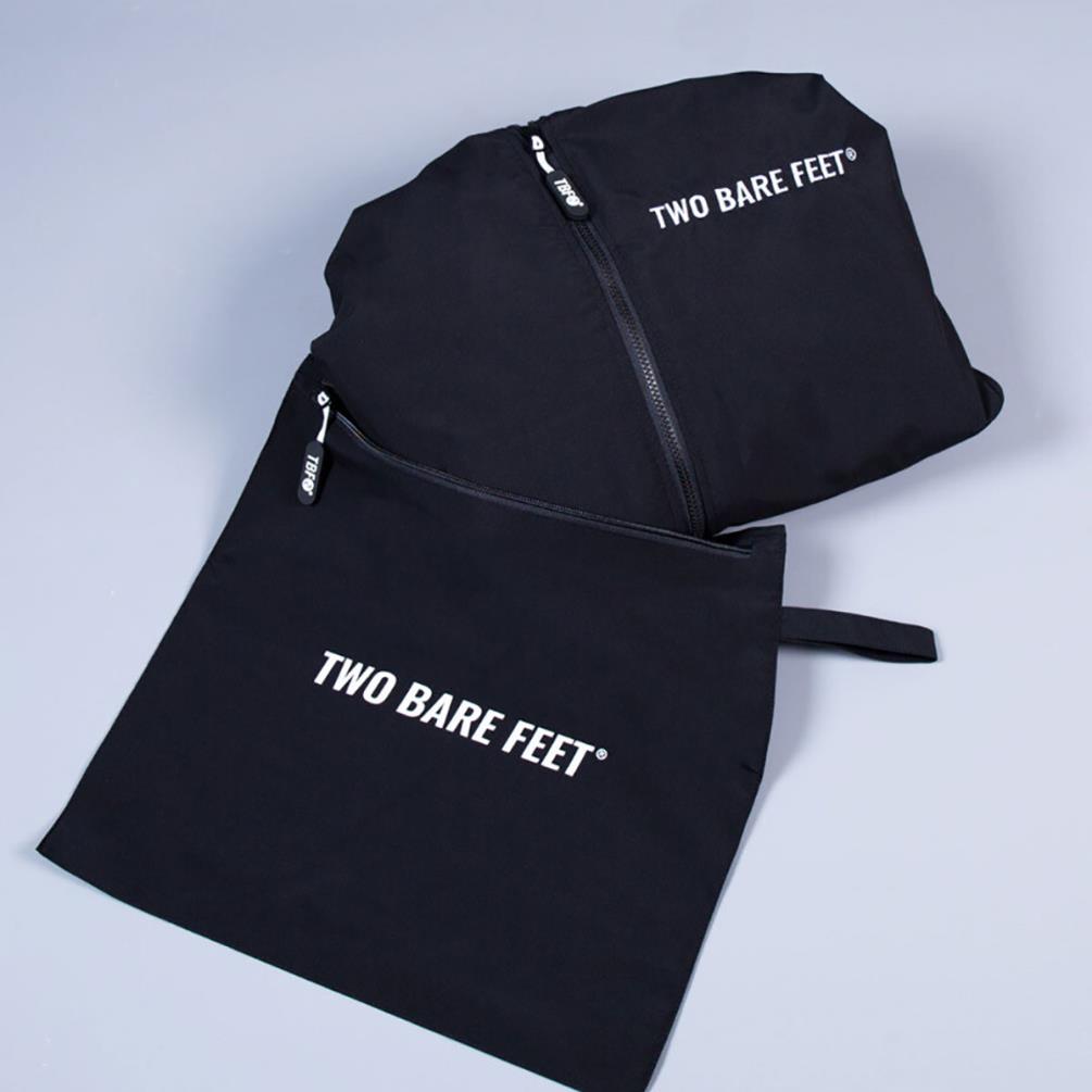 Two Bare Feet Kids Weatherproof Packable Changing Robe & Travel Bag - Black / Raspberry Extra Image 5